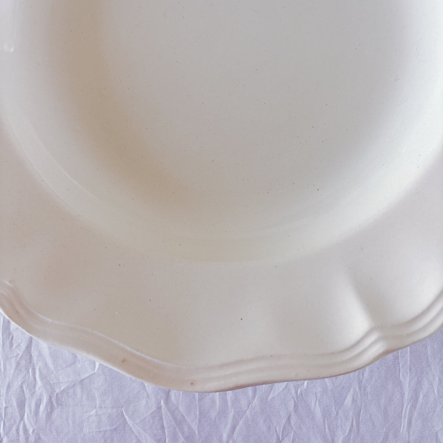 フランス ディゴワン＆サルグミンヌ 花リム スーププレート 深皿 フランスアンティーク食器 ブロカント　蚤の市