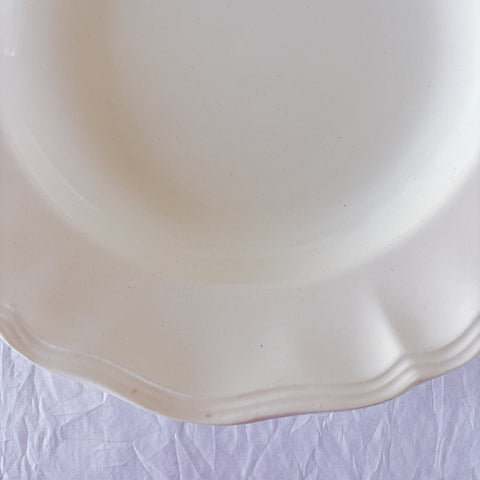 フランス ディゴワン＆サルグミンヌ 花リム スーププレート 深皿 フランスアンティーク食器 ブロカント　蚤の市