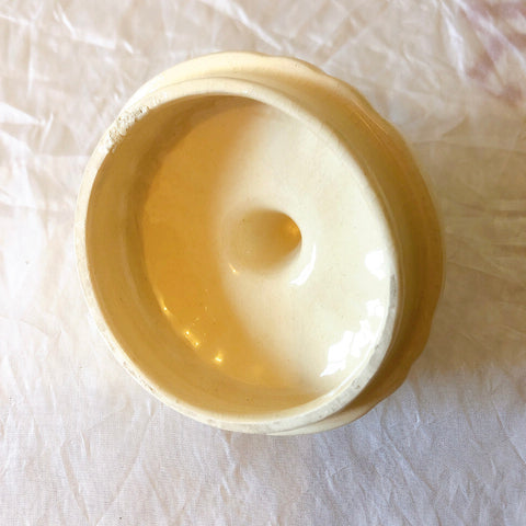 ディゴワンサルグミンヌ Digoin＆sarreguemines 花リム シュガーポット フランスアンティーク食器 フランス蚤の市・ブロカント