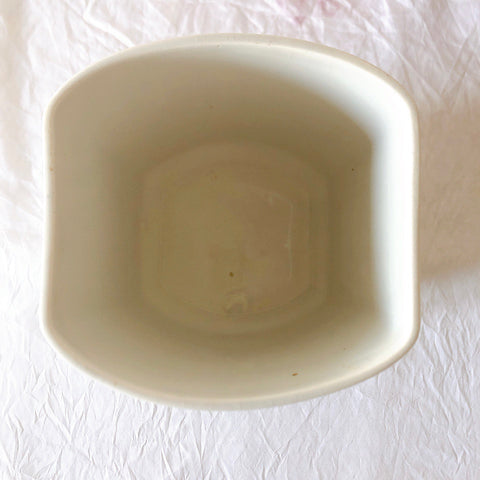 フランスアンティーク サンタマン バスク柄陶器キャニスター 「イエロー・ブルー」 フランスアンティーク食器　ブロカント　蚤の市