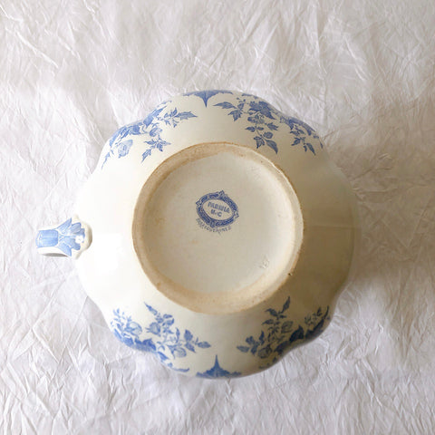 フランスアンティーク UCサルグミンヌ　パリジア　parisia ブルー ピッチャー ピシェ 水差し アンティーク食器 ブロカント 蚤の市