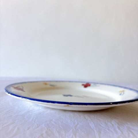 フランスアンティーク ディゴワンサルグミンヌ MARY LOU マリールー デザートプレート 花柄 Digoin Sarreguemines アンティーク食器