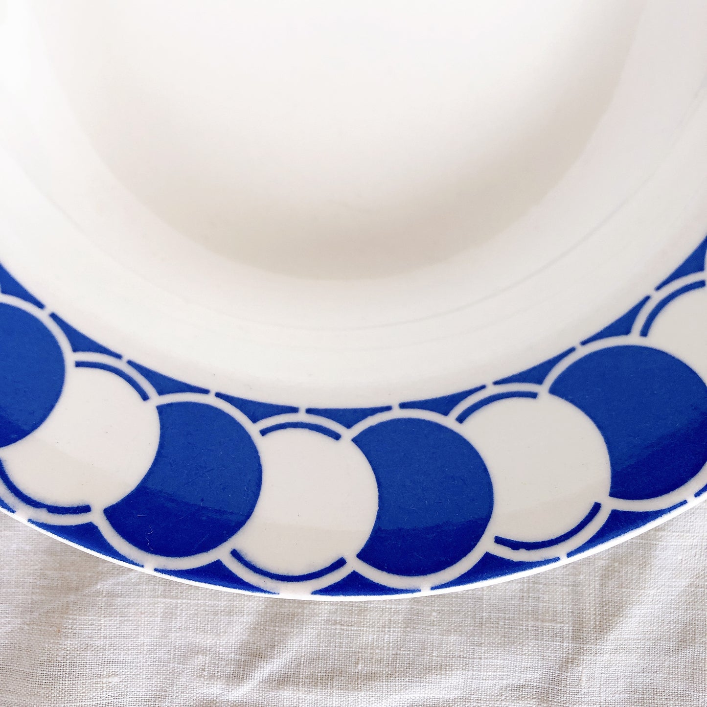 ディゴワンサルグミンヌ Digoin&sarregumines DOROTHY スーププレート　深皿 A ブルー フランスアンティーク食器 ビンテージ食器　ブロカント　蚤の市