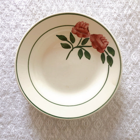 ショワジールロワ　HB & Cie Choisy le Roi『ローズ』ディネット　スーププレート　深皿　フランスアンティーク食器　ブロカントアンティーク　蚤の市