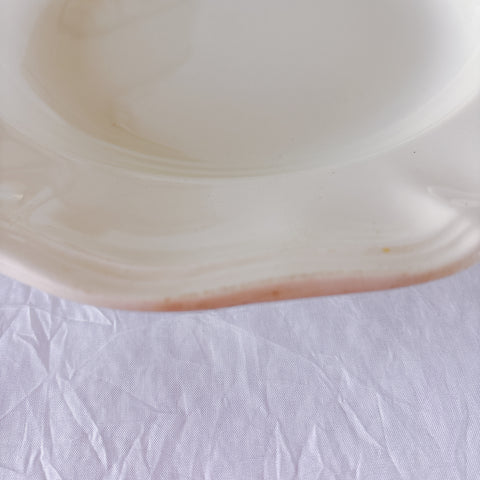 フランス ディゴワン＆サルグミンヌ 花リム スーププレート 深皿 フランスアンティーク食器 ブロカント　蚤の市