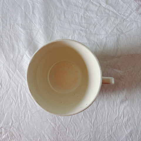 ディゴワンサルグミンヌ バスク柄 コーヒーカップ 200ml『ルージュ・マリン』 フランスアンティーク食器 蚤の市　ブロカント　バスク柄食器