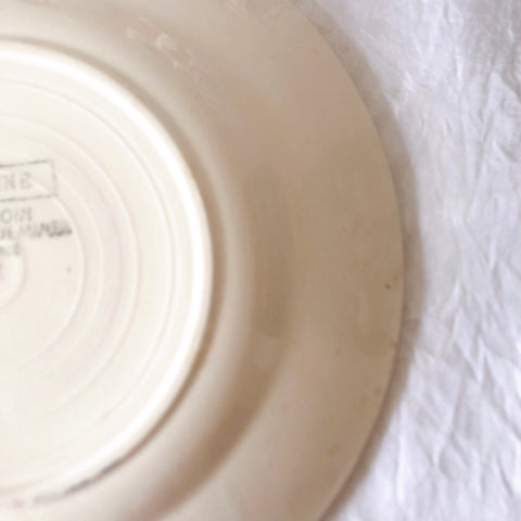 フランス ディゴワンサルグミンヌ   JANINE 花柄 デザートプレート  フランスアンティーク食器 フランス蚤の市・ブロカント