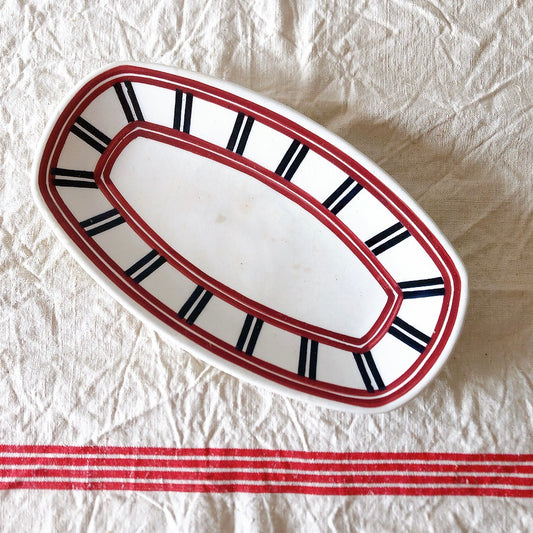 ムーランデルー Moulin des Loups バスク柄 ラヴィエ フランスアンティーク食器 バスク柄アンティーク