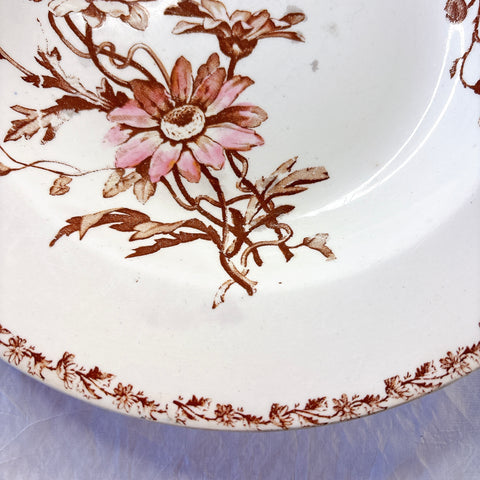 リュネヴィル  マーガレット MARGUERITE スーププレート フランスアンティーク食器　蚤の市　ブロカント