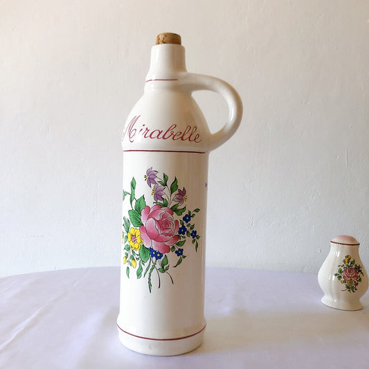 リュネヴィル " Réverbère"シリーズ コルク栓付き陶器製ボトル フランスアンティーク食器 蚤の市 ブロカント