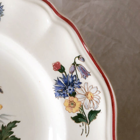 ディゴワンサルグミンヌ Digoin＆sarreguemines アグレスト 深皿 クルーズプレート フランスアンティーク食器 フランス蚤の市・ブロカント