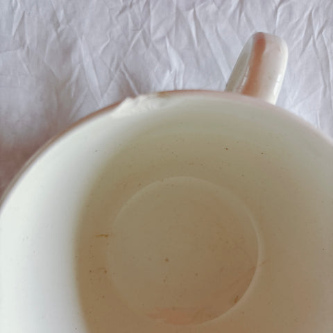 ディゴワンサルグミンヌ バスク柄 コーヒーカップ 200ml『ルージュ・マリン』 フランスアンティーク食器 蚤の市　ブロカント　バスク柄食器