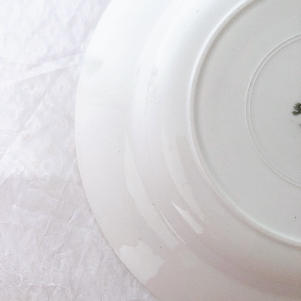 サンタマン　Saint amand バスク柄スーププレート、クルーズプレート フランスアンティーク食器 ブロカント 蚤の市