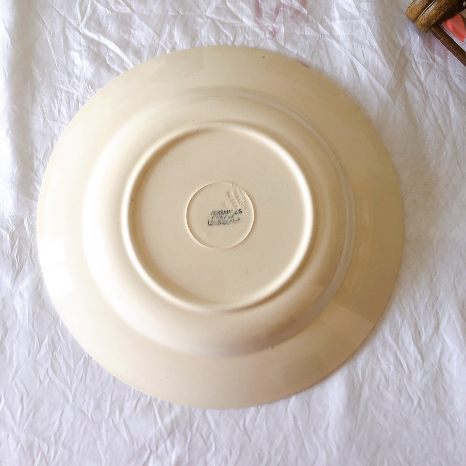 フランスアンティーク ロンシャン LONGCHAMP "Versailles Ennege"ヴェルサイユ　エネジェ クルーズプレート　フランスアンティーク食器 ブロカントアンティーク