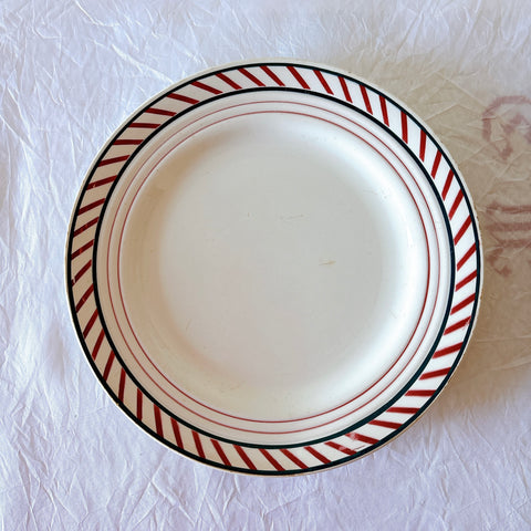 サンタマン　St Amand Nord「Vincennes」バスク柄 ヴィンテージプレート｜フランスアンティーク食器