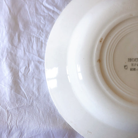 ご予約フランスアンティーク クレイユモントロー HOUX　柊　スーププレート・深皿 フランスアンティーク食器　ブロカント　蚤の市