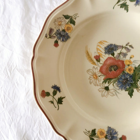 ディゴワンサルグミンヌ Digoin＆sarreguemines アグレスト 深皿 クルーズプレート フランスアンティーク食器 フランス蚤の市・ブロカント