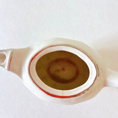 フランス　ディネット　バラ柄コーヒーポット、ミルクポット、カップアンドソーサーセット フランスアンティーク食器　ブロカントアンティーク　蚤の市