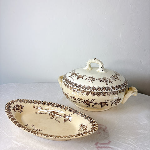 ショワジールロワ HB&Cie LYONNAIS リオネーズ　スーピエール　レギュミエール | フランス アンティーク食器