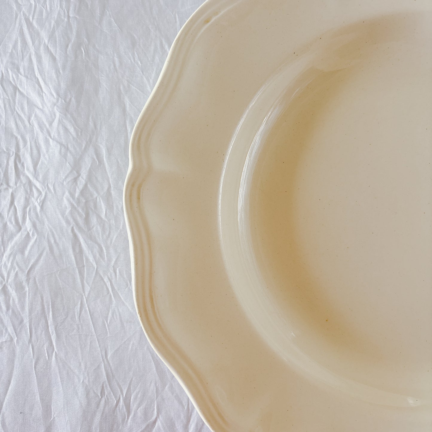 フランス ディゴワン＆サルグミンヌ 花リム スーププレート 深皿 フランスアンティーク食器 ブロカント　蚤の市