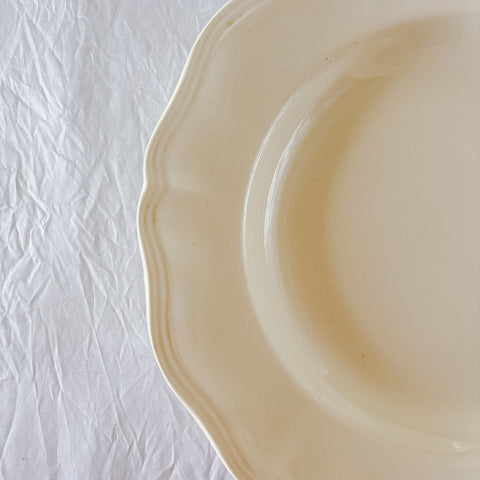 フランス ディゴワン＆サルグミンヌ 花リム スーププレート 深皿 フランスアンティーク食器 ブロカント　蚤の市