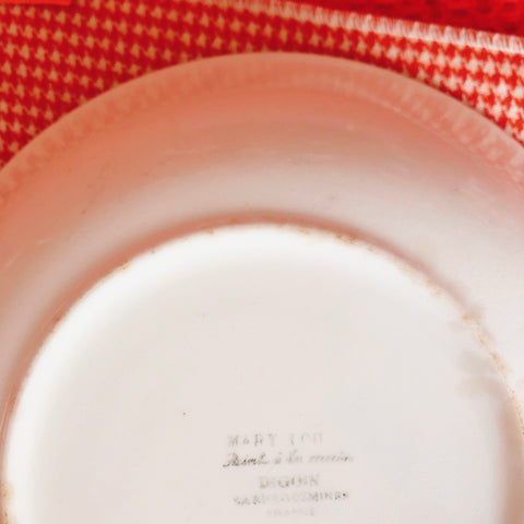 ディゴワンサルグミンヌ 『マリールー』 キャロットプレート・深皿 B フランスアンティーク・ヴィンテージ食器　ブロカント　蚤の市
