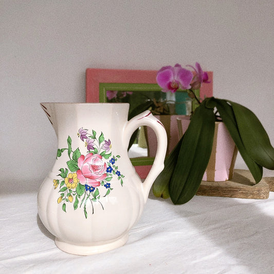 リュネヴィル “Réverbère “ ピシェ ピッチャー 水差し フランスアンティーク食器 蚤の市 ブロカント