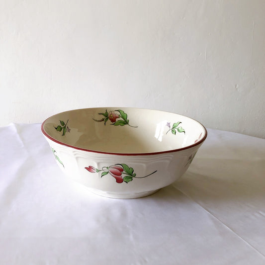 リュネヴィル " Réverbère"シリーズ サラダボール、サラディエ フランスアンティーク食器 蚤の市 ブロカント