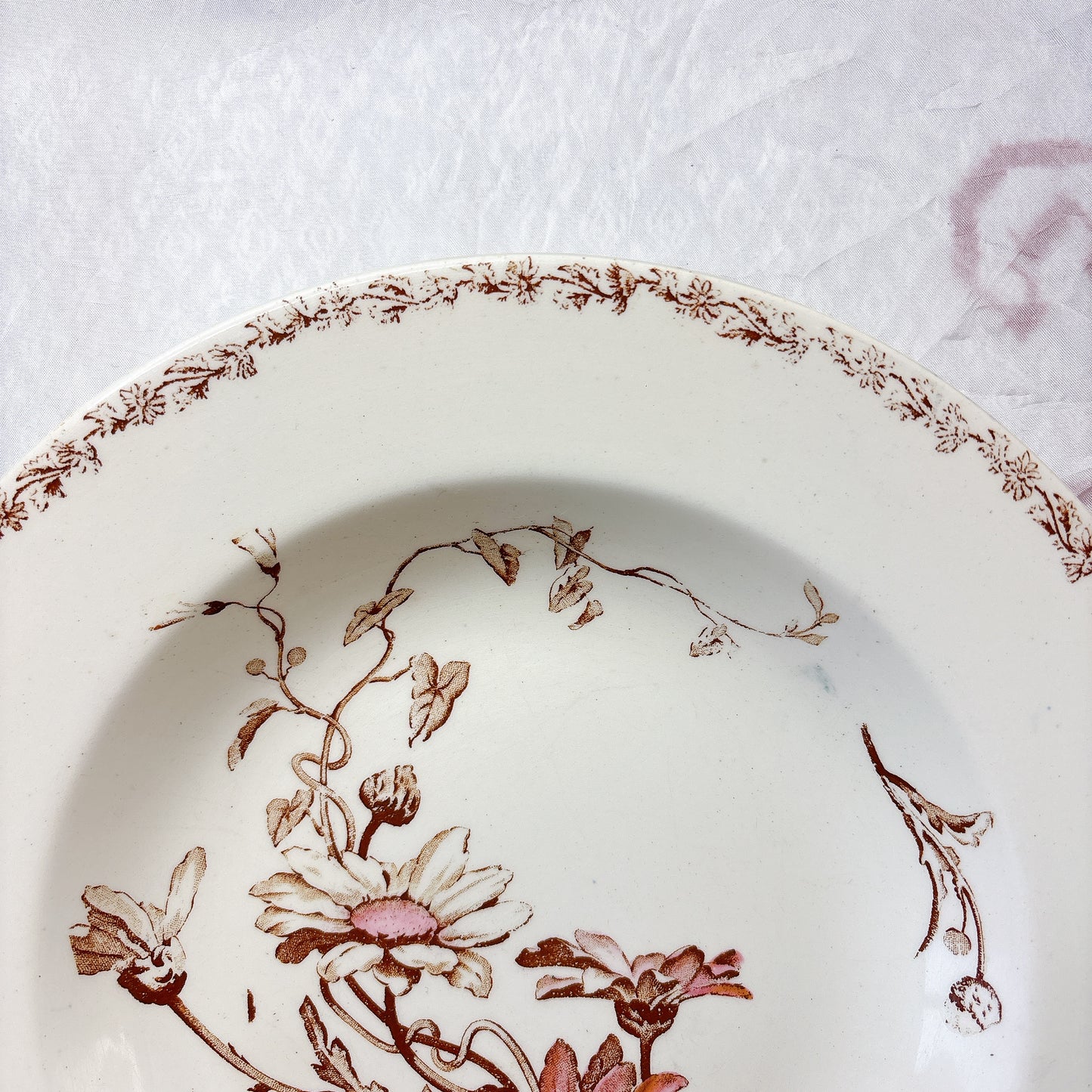 リュネヴィル  マーガレット MARGUERITE スーププレート フランスアンティーク食器　蚤の市　ブロカント