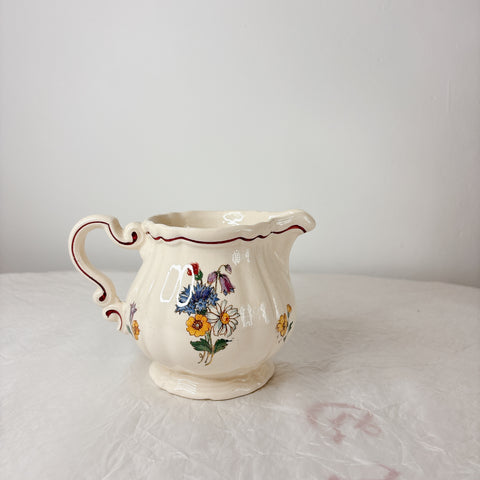 ディゴワンサルグミンヌ Digoin＆sarreguemines アグレスト ミルクポット　フランスアンティーク食器 フランス蚤の市・ブロカント