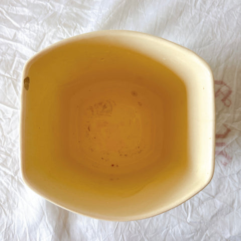 フランスヴィンテージ  アールデコ幾何学模様　陶器キャニスター  フランスアンティーク食器　ブロカント　蚤の市