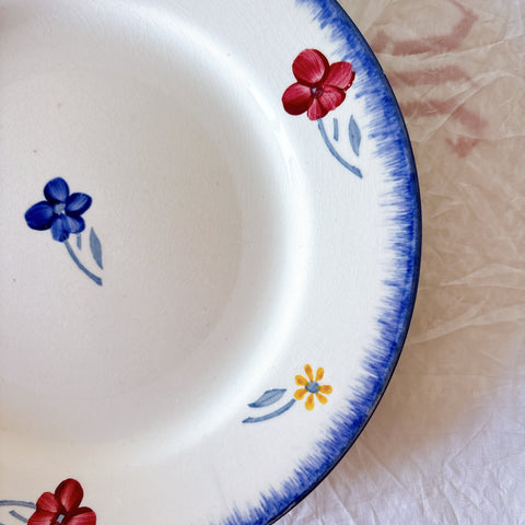 フランスアンティーク ディゴワンサルグミンヌ MARY LOU マリールー デザートプレート 花柄 Digoin Sarreguemines アンティーク食器