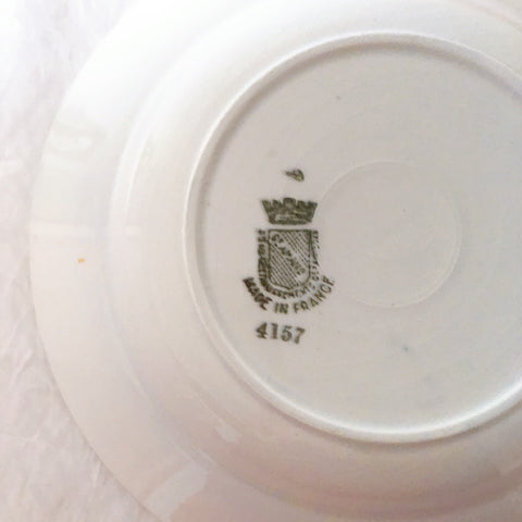 サンタマン　Saint amand バスク柄スーププレート、クルーズプレート フランスアンティーク食器 ブロカント 蚤の市