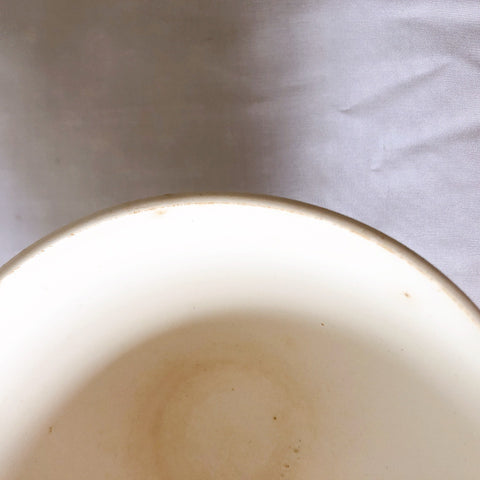 ディゴワンサルグミンヌ バスク柄 カフェオレボール「レッドｘブルー」 A フランスアンティーク食器　ブロカント　蚤の市