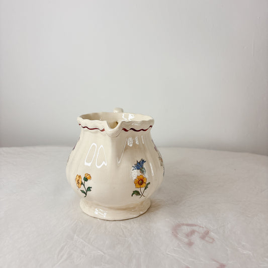 ディゴワンサルグミンヌ Digoin＆sarreguemines アグレスト ミルクポット　フランスアンティーク食器 フランス蚤の市・ブロカント