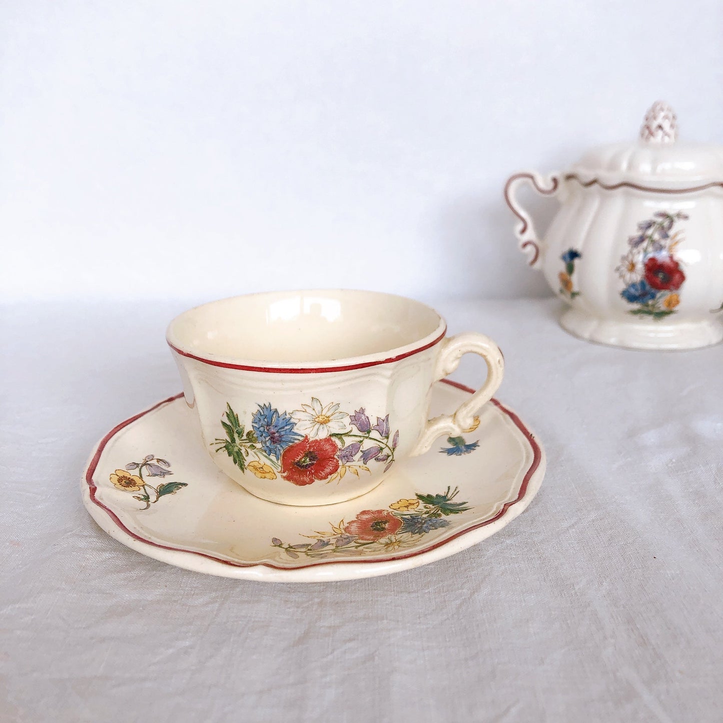 ご予約　お纏め　フランスアンティーク ラヴィエ ヴィエイヤーボルドー 他　フランスアンティーク食器 ブロカント・蚤の市