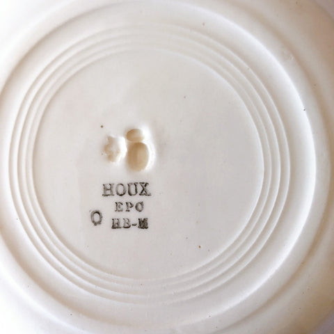 ご予約フランスアンティーク クレイユモントロー HOUX　柊　スーププレート・深皿 フランスアンティーク食器　ブロカント　蚤の市