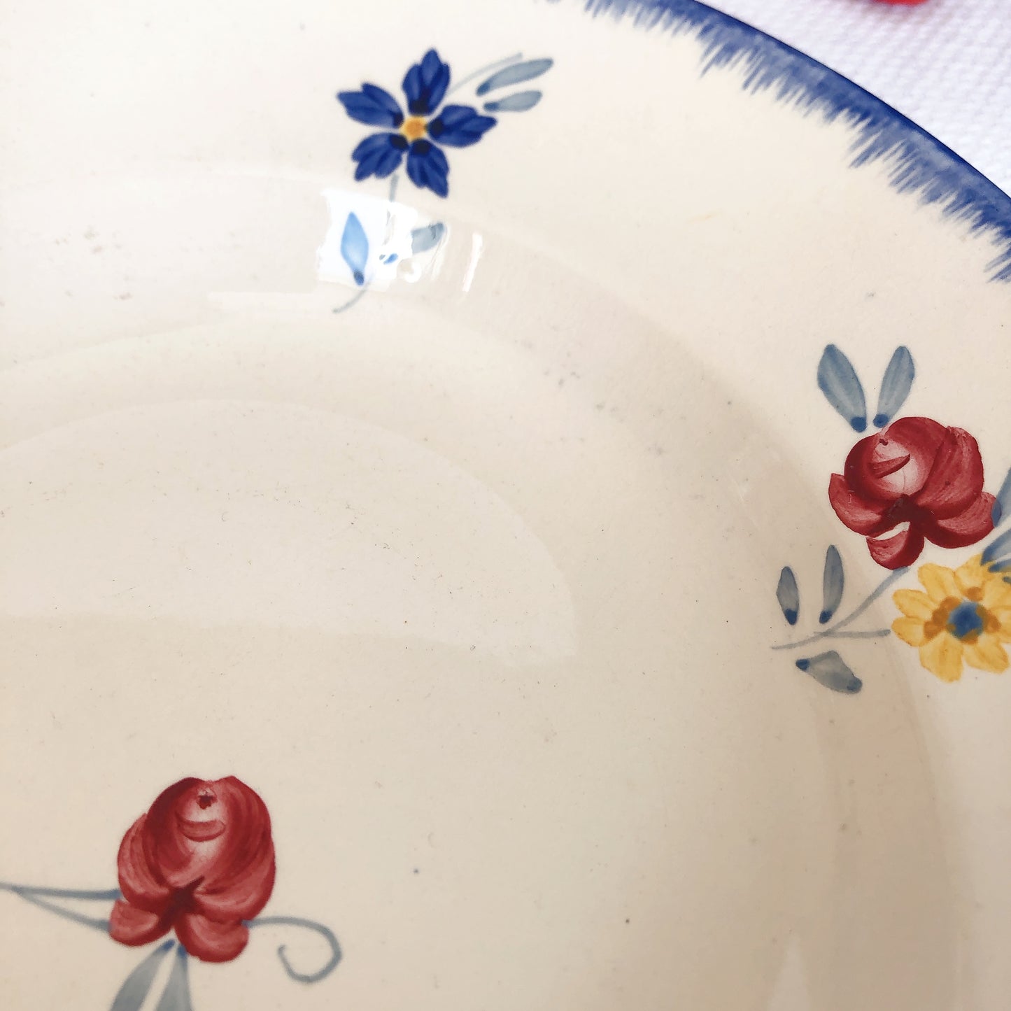 ディゴワンサルグミンヌ 『マリールー』 スーププレート・深皿 Ｅフランスアンティーク・ヴィンテージ食器　ブロカント　蚤の市