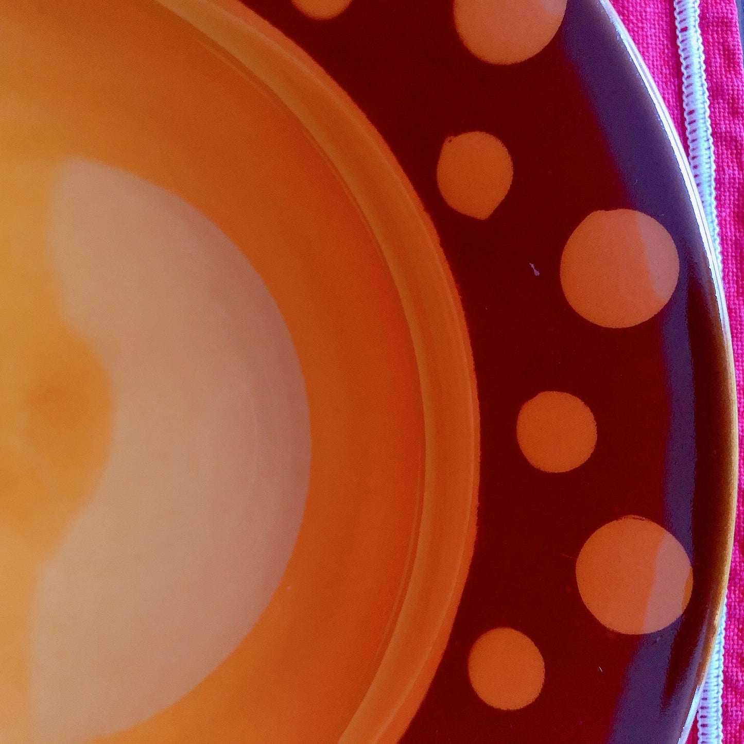 フランス アンティークスーププレート 深皿 A ディゴワン&サルグミンヌ マロンドット柄 人気シリーズ アンティーク食器 ヴィンテージ食器　ブロカント　蚤の市