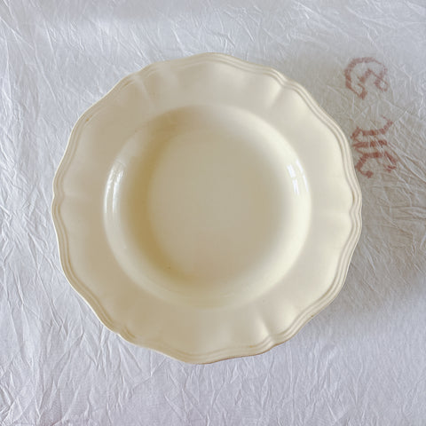 フランス ディゴワン＆サルグミンヌ 花リム スーププレート 深皿 フランスアンティーク食器 ブロカント　蚤の市