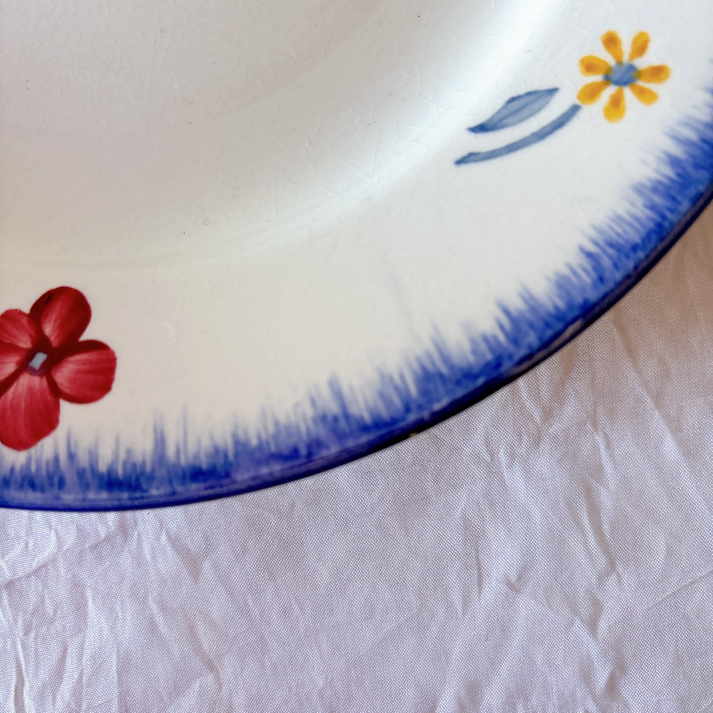 フランスアンティーク ディゴワンサルグミンヌ MARY LOU マリールー デザートプレート 花柄 Digoin Sarreguemines アンティーク食器