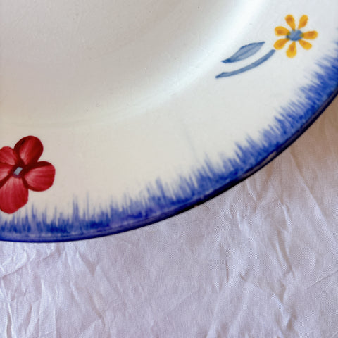 フランスアンティーク ディゴワンサルグミンヌ MARY LOU マリールー デザートプレート 花柄 Digoin Sarreguemines アンティーク食器