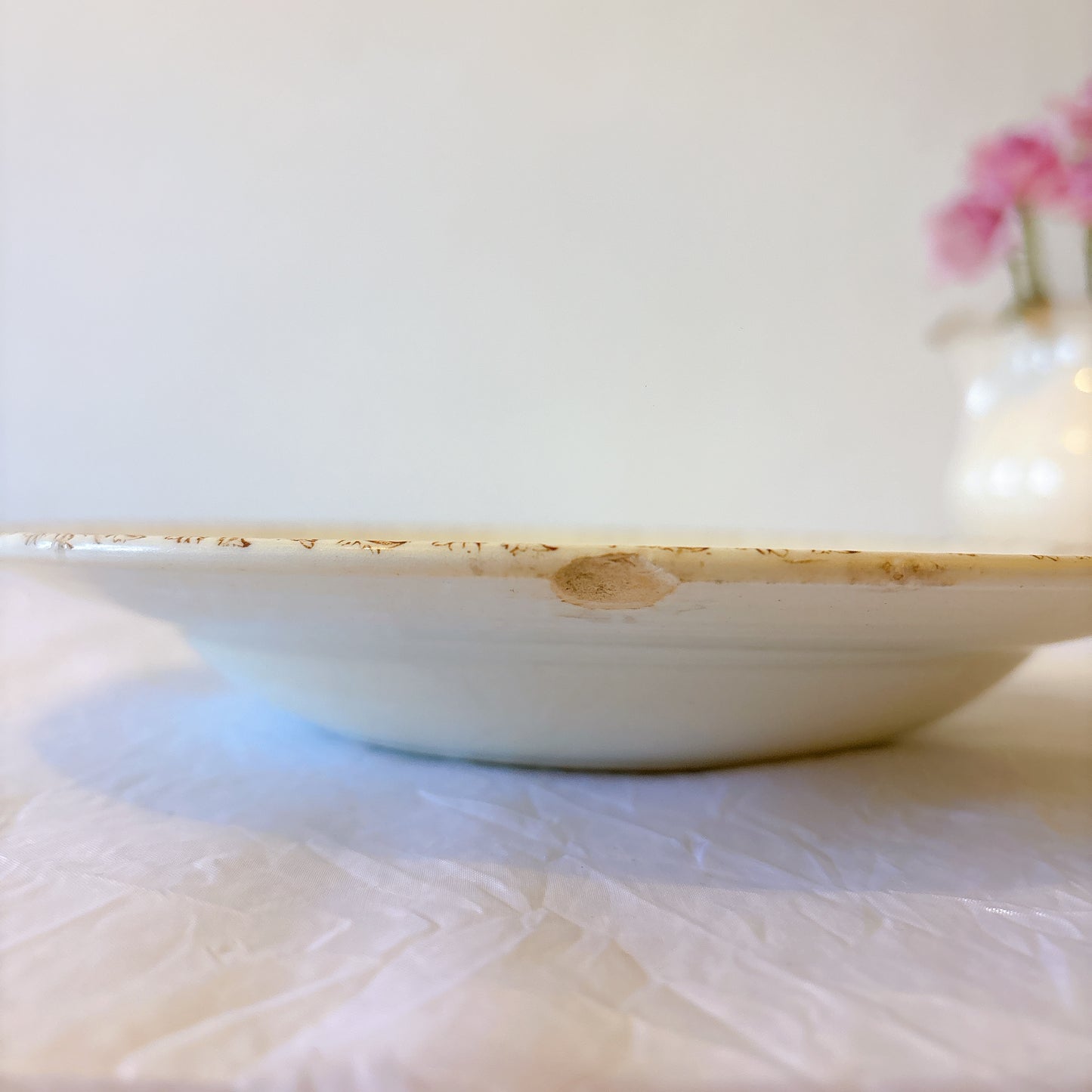 リュネヴィル  マーガレット MARGUERITE スーププレート フランスアンティーク食器　蚤の市　ブロカント