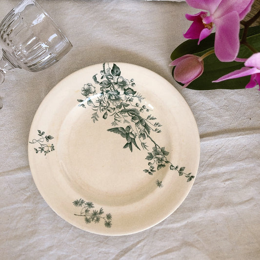 ロンウィー Longwy ミニョン ディナープレート I フランスアンティーク食器 ブロカント 蚤の市