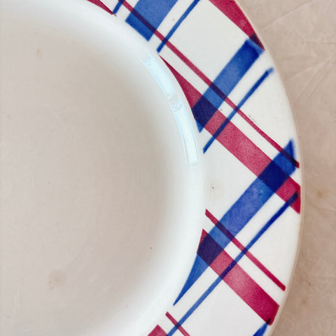ディゴワンサルグミンヌ 『BASQUE』バスク柄 デイナープレート フランスアンティーク食器 フランス蚤の市　ブロカント 　バスクアンティーク