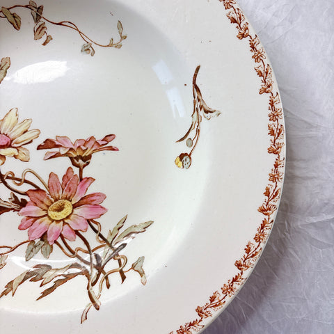 リュネヴィル  マーガレット MARGUERITE スーププレート フランスアンティーク食器　蚤の市　ブロカント