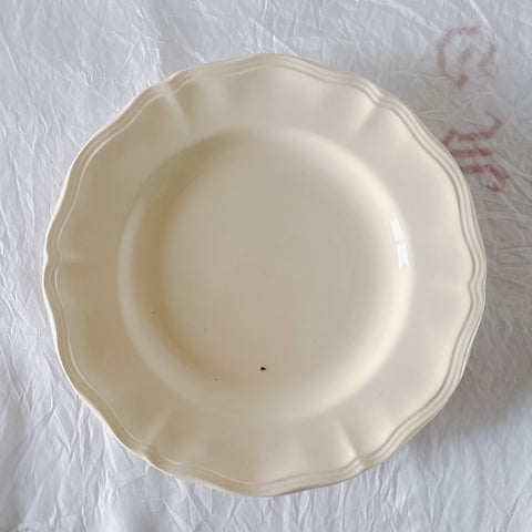 フランス ディゴワン＆サルグミンヌ 花リム ディナープレート 平皿 フランスアンティーク食器 ブロカント　蚤の市