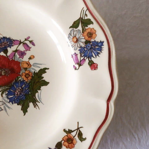 ディゴワンサルグミンヌ Digoin＆sarreguemines アグレスト 深皿 クルーズプレート 23㎝ フランスアンティーク食器 フランス蚤の市・ブロカント