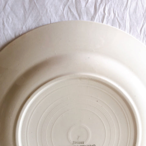 フランス ディゴワンサルグミンヌ   JANINE 花柄 デザートプレート  フランスアンティーク食器 フランス蚤の市・ブロカント