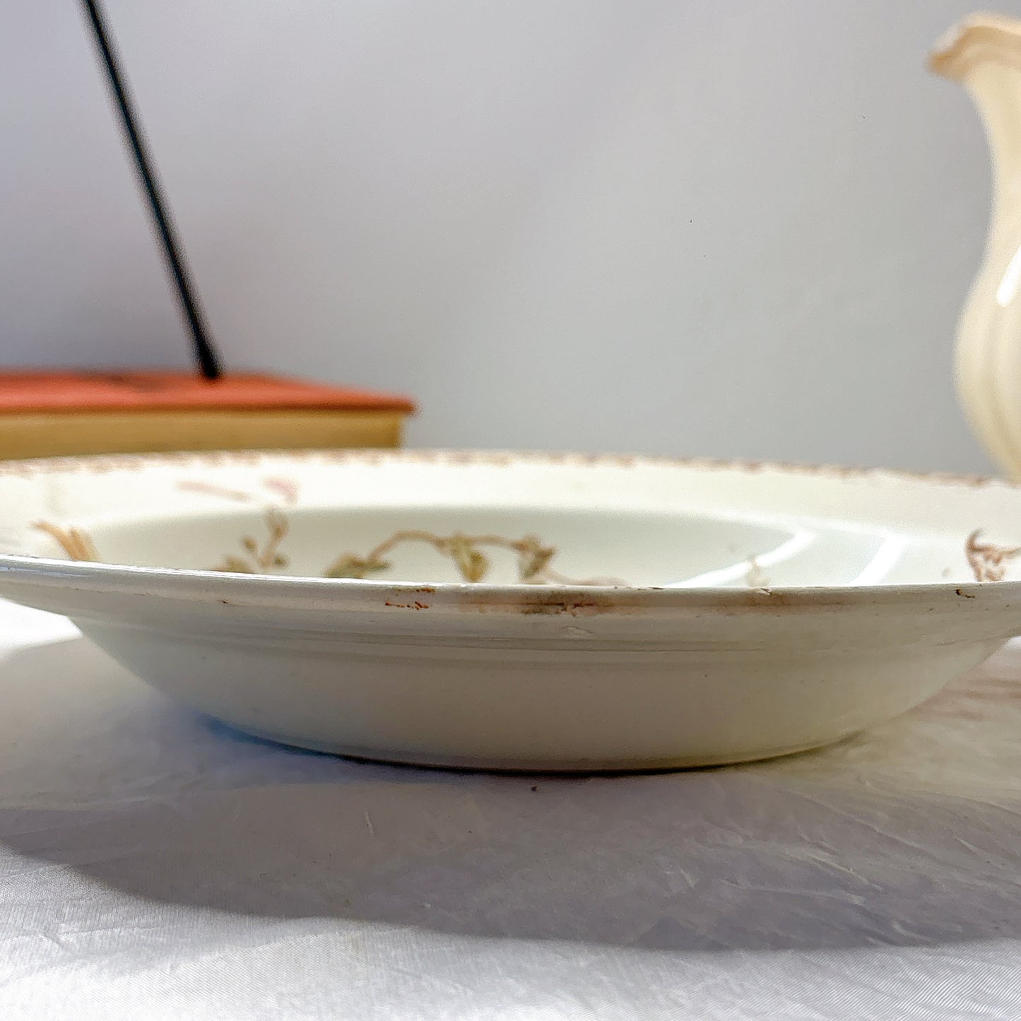 リュネヴィル  マーガレット MARGUERITE スーププレート フランスアンティーク食器　蚤の市　ブロカント